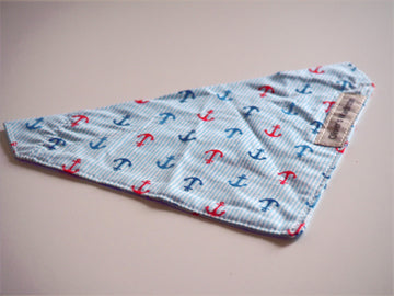 Oliver's Wardrobe Red & Blue Anchor Bandana
